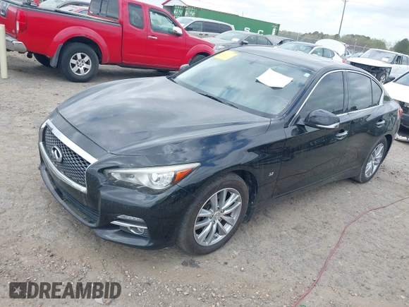 2015 Infiniti Q50 Premium with VIN JN1BV7AR1FM417342, listed as a IAAI auction lot 41887007 with 116,026 mi miles. Bid and sale history available at carsss.com. Image 17.