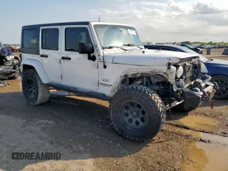 2017 Jeep Wrangler Unlimited Sahara with VIN 1C4HJWEG0HL585262, listed as a Copart auction lot 58748155 with 133,267 mi miles and Salvage title. Bid and sale history available at DreamBid. Image 4.