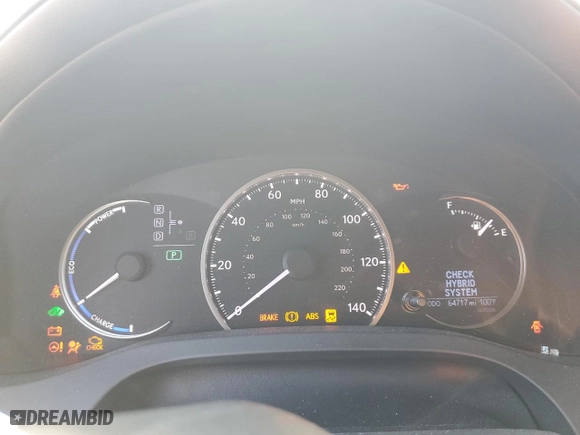 2017 Lexus CT with VIN JTHKD5BH2H2302840, listed as a Copart auction lot 71000094 with 64,717 mi miles and Salvage Title. Bid and sale history available at carsss.com. Image 9.