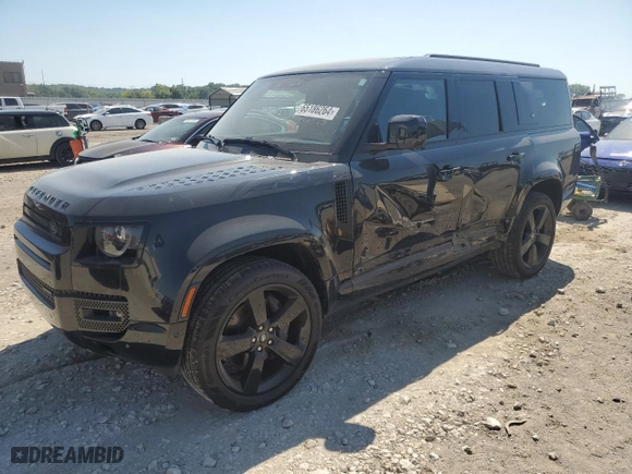 2023 Land Rover Defender X-Dynamic SE with VIN SALE2FEU4P2189404, listed as a Copart auction lot 65186264 with 12,507 mi miles and Salvage Title. Bid and sale history available at carsss.com. Image 1.