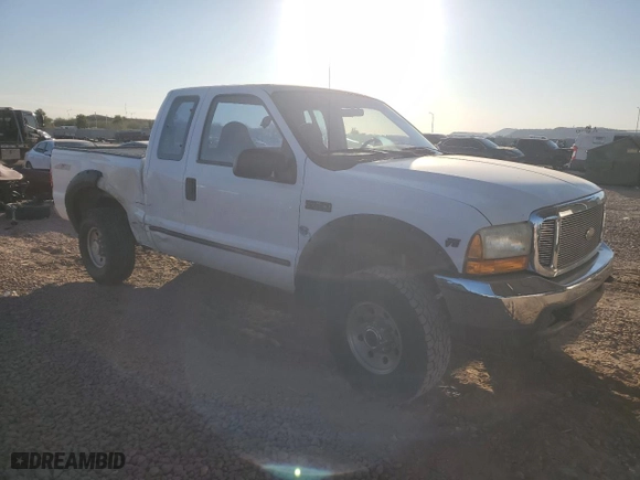 1999 Ford Super Duty F-250 XL with VIN 1FTNX21L5XEE86694, listed as a Copart auction lot 41697885 with 153,948 mi miles and Salvage Title. Bid and sale history available at carsss.com. Image 4.