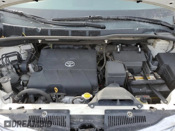 2012 Toyota Sienna XLE with VIN 5TDDK3DC2CS047193, listed as a Copart auction lot 46110715 with 152,047 mi miles and Salvage Title. Bid and sale history available at carsss.com. Image 12.