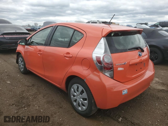 2014 Toyota Prius One with VIN JTDKDTB38E1073950, listed as a Copart auction lot 53983465 with 109,222 mi miles and Salvage Title. Bid and sale history available at DreamBid. Image 2.