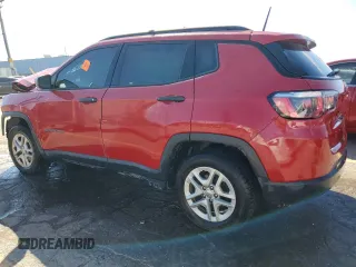 2017 Jeep Compass Sport with VIN 3C4NJCAB2HT658261, listed as a Copart auction lot 75200444 with Not Provided miles and Salvage Title. Bid and sale history available at carsss.com. Image 2.