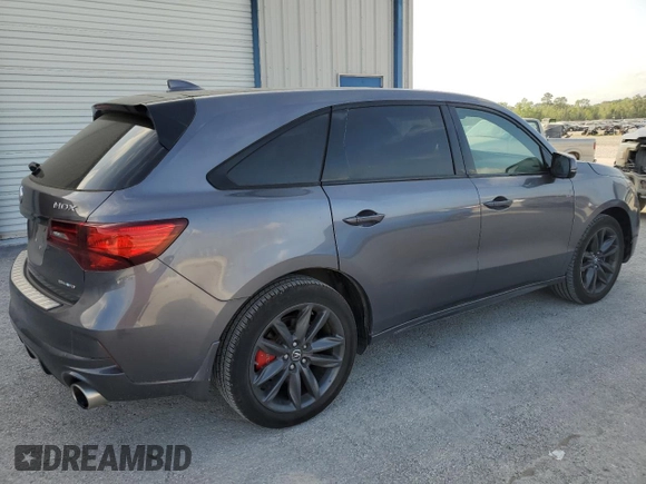 2019 Acura MDX Technology with VIN 5J8YD4H09KL000052, listed as a Copart auction lot 51593225 with 64,457 mi miles and Salvage title. Bid and sale history available at DreamBid. Image 3.