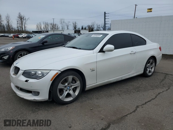 2011 BMW 3 Series 335i xDrive with VIN WBAKF9C51BE620023, listed as a Copart auction lot 48599355 with 121,870 mi miles and Salvage Title. Bid and sale history available at carsss.com. Image 1.