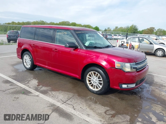 2014 Ford Flex SEL z VIN 2FMGK5C82EBD23183, wystawiony jako IAAI lot #42223191 z przebiegiem 221 048 mil mil oraz . Historia ofert i sprzedaży dostępna na DreamBid. Obrazek 1.