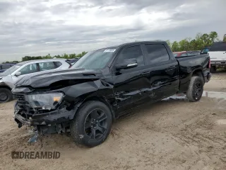 2022 Ram 1500 Big Horn with VIN 1C6RREMT0NN393921, listed as a Copart auction lot 51179695 with 79,839 mi miles and Salvage Title. Bid and sale history available at carsss.com. Image 1.