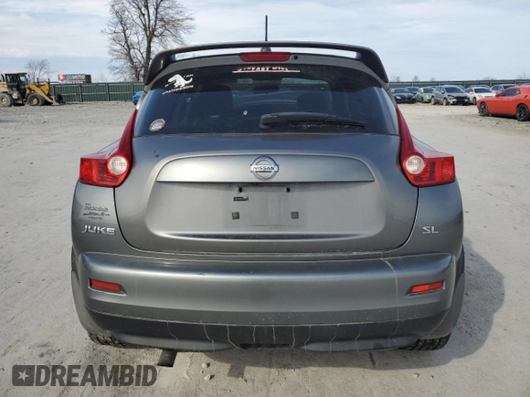 2011 Nissan Juke SV with VIN JN8AF5MR9BT019984, listed as a Copart auction lot 47043015 with Not Provided miles and Salvage Title. Bid and sale history available at DreamBid. Image 6.