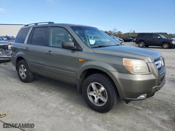 2007 Honda Pilot EX-L with VIN 5FNYF28547B038033, listed as a Copart auction lot 79601814 with 252,352 mi miles and Salvage Title. Bid and sale history available at carsss.com. Image 4.