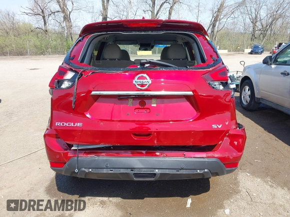2019 Nissan Rogue SV with VIN 5N1AT2MT3KC721034, listed as a IAAI auction lot 41909688 with 27,054 mi miles and . Bid and sale history available at DreamBid. Image 16.