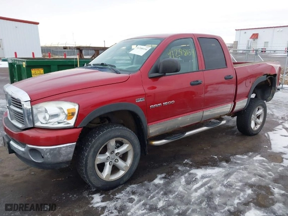 2007 Dodge Ram 1500 Laramie with VIN 1D7HU18237S252462, listed as a IAAI auction lot 41288154 with 179,220 mi miles. Bid and sale history available at carsss.com. Image 2.