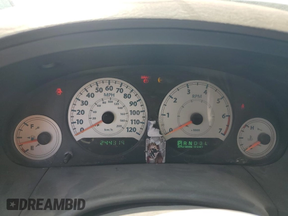 2005 Chrysler Town & Country LX with VIN 2C4GP44R25R483773, listed as a Copart auction lot 52019725 with 244,319 mi miles and Salvage Title. Bid and sale history available at DreamBid. Image 9.