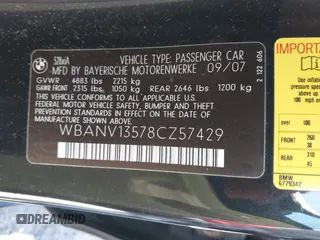 2008 BMW 5 Series 528xi with VIN WBANV13578CZ57429, listed as a IAAI auction lot 41856132 with 202,083 mi miles and . Bid and sale history available at DreamBid. Image 9.