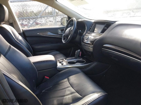 2017 Infiniti QX60 with VIN 5N1DL0MM8HC555838, listed as a IAAI auction lot 41736401 with 144,434 mi miles. Bid and sale history available at carsss.com. Image 5.