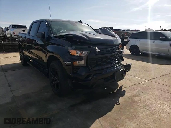 2024 Chevrolet Silverado 1500 Custom with VIN 3GCPABEK0RG245584, listed as a Copart auction lot 50540105 with 43,937 mi miles and Salvage Title. Bid and sale history available at DreamBid. Image 11.
