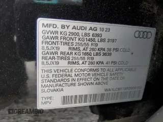 2024 Audi Q7 Premium Plus with VIN WA1LCBF73RD006153, listed as a Copart auction lot 47833535 with 12,063 mi miles and Salvage Title. Bid and sale history available at carsss.com. Image 15.