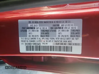 2024 Mazda CX-30 Premium z VIN 3MVDMBDY1RM603405, wystawiony jako Copart lot #42695915 z przebiegiem Nie podano mil oraz Szkoda całkowita • Salvage title. Historia ofert i sprzedaży dostępna na DreamBid. Obrazek 12.