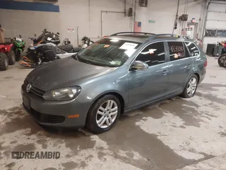 2010 Volkswagen Jetta SportWagen TDI with VIN 3VWTL7AJ7AM672069, listed as a IAAI auction lot 41858880 with 1 mi miles. Bid and sale history available at carsss.com. Image 2.