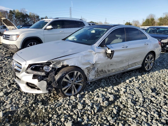 2017 Mercedes-Benz C 300 with VIN 55SWF4KB0HU224671, listed as a Copart auction lot 50299005 with 70,838 mi miles and Salvage Title. Bid and sale history available at carsss.com. Image 1.