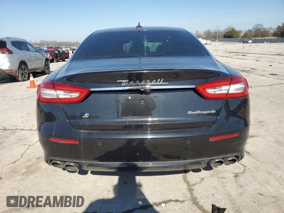 2018 Maserati Quattroporte S GranLusso z VIN ZAM56YPL6J1274054, wystawiony jako Copart lot #43738025 z przebiegiem 33 640 mil mil oraz Szkody całkowita. Historia ofert i sprzedaży dostępna na DreamBid. Obrazek 6.