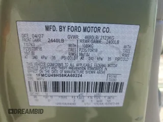 2008 Ford Escape Hybrid with VIN 1FMCU49H58KA60224, listed as a Copart auction lot 63947565 with 162,455 mi miles and Clean title. Bid and sale history available at DreamBid. Image 13.