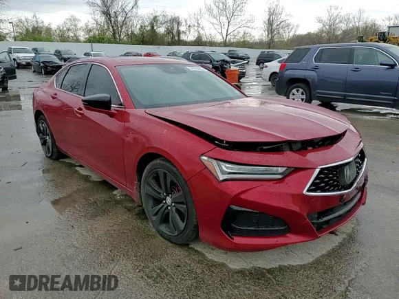 2021 Acura TLX Technology with VIN 19UUB5F42MA008752, listed as a Copart auction lot 51679665 with Not provided miles and Salvage title. Bid and sale history available at DreamBid. Image 11.