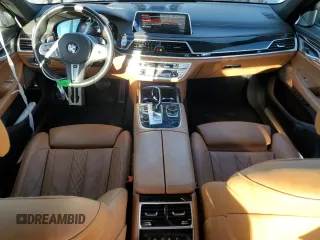 2020 BMW 7 Series 750i xDrive with VIN WBA7U2C05LBM62067, listed as a Copart auction lot 74940983 with 10,654 mi miles. Bid and sale history available at carsss.com. Image 8.
