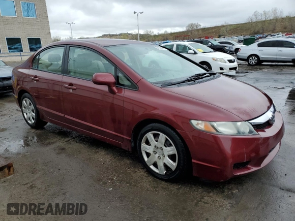 2009 Honda Civic LX z VIN 2HGFA16569H360450, wystawiony jako Copart lot #54370605 z przebiegiem 95 348 mil mil oraz Szkody całkowita. Historia ofert i sprzedaży dostępna na DreamBid. Obrazek 4.