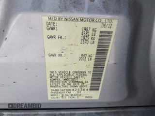 2013 Nissan Altima SV z VIN 1N4BL3AP3DN425384, wystawiony jako IAAI lot #42471028 z przebiegiem 154 095 mil mil oraz . Historia ofert i sprzedaży dostępna na DreamBid. Obrazek 9.