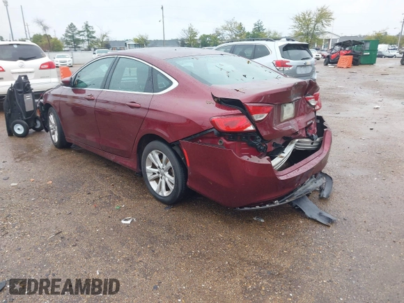 2015 Chrysler 200 Limited with VIN 1C3CCCAB2FN554081, listed as a IAAI auction lot 40832224 with 149,752 mi miles. Bid and sale history available at carsss.com. Image 3.