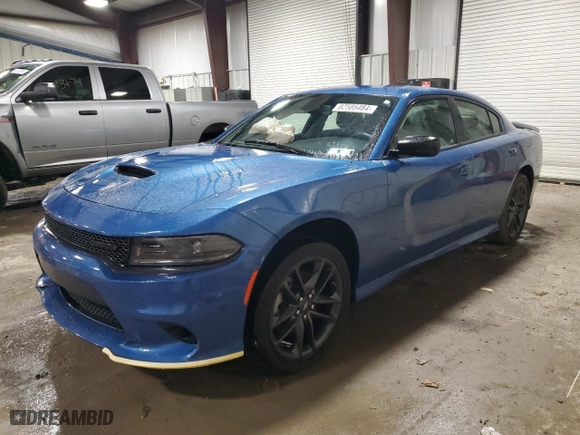 2022 Dodge Charger GT with VIN 2C3CDXMG2NH217946, listed as a Copart auction lot 82585484 with 12,841 mi miles and Salvage Title. Bid and sale history available at carsss.com. Image 1.