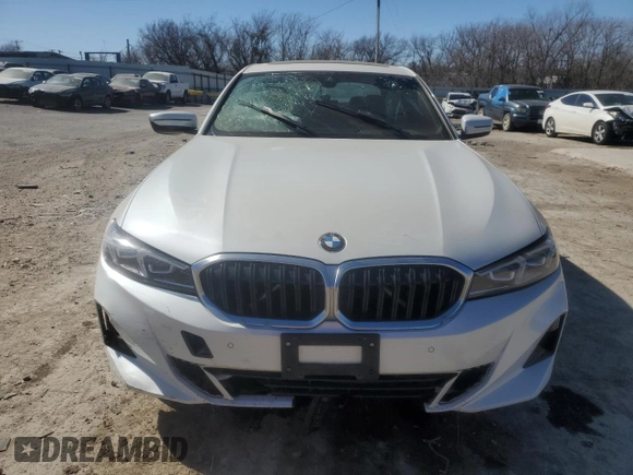2023 BMW 3 Series 330i xDrive with VIN 3MW89FF08P8D56728, listed as a Copart auction lot 47178305 with 0 mi miles and Salvage Title. Bid and sale history available at carsss.com. Image 5.