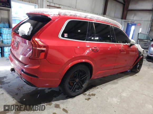 2016 Volvo XC90 T6 R-Design with VIN YV4A22PM2G1058342, listed as a Copart auction lot 45452965 with Not Provided miles and Salvage Title. Bid and sale history available at DreamBid. Image 3.