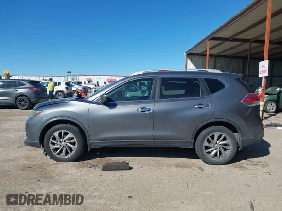 2014 Nissan Rogue SL with VIN 5N1AT2MV8EC805999, listed as a IAAI auction lot 41727953 with 187,623 mi miles. Bid and sale history available at carsss.com. Image 14.