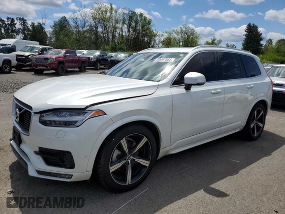 2018 Volvo XC90 R-Design with VIN YV4A22PM4J1321020, listed as a Copart auction lot 50467864 with 105,466 mi miles and Salvage Title. Bid and sale history available at carsss.com. Image 1.