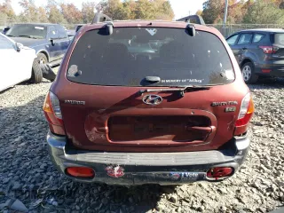2003 Hyundai Santa Fe GLS with VIN KM8SC13E93U493697, listed as a Copart auction lot 78350284 with 82,871 mi miles and Salvage Title. Bid and sale history available at carsss.com. Image 6.