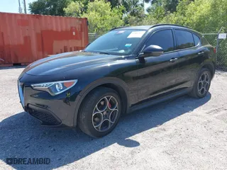 2018 Alfa Romeo Stelvio Sport with VIN ZASFAKPN8J7B71468, listed as a IAAI auction lot 42052003 with 110,403 mi miles. Bid and sale history available at carsss.com. Image 17.