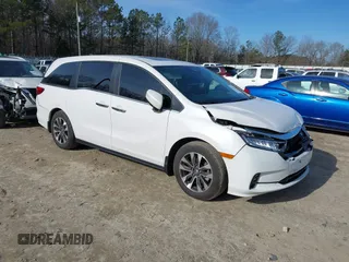2024 Honda Odyssey EX-L with VIN 5FNRL6H6XRB070789, listed as a IAAI auction lot 41333384 with 6,553 mi miles and . Bid and sale history available at DreamBid. Image 1.