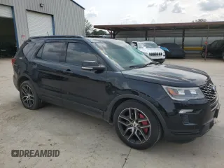 2018 Ford Explorer Sport с VIN 1FM5K8GT3JGA31598, выставлен на аукционе Copart как лот 59497455 с пробегом 99 218 миль миль и Чистый • Clean title. История ставок и продаж доступна на DreamBid. Изображение 4.