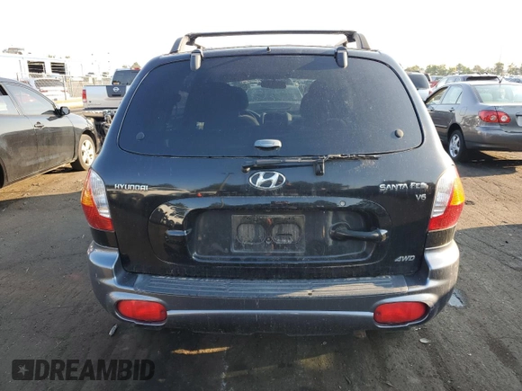 2002 Hyundai Santa Fe GLS with VIN KM8SC73D62U175237, listed as a Copart auction lot 63607054 with 129,087 mi miles and Salvage Title. Bid and sale history available at DreamBid. Image 6.