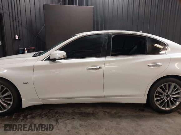 2020 Infiniti Q50 Luxe with VIN JN1EV7AR4LM251732, listed as a IAAI auction lot 41482077 with 12,799 mi miles and . Bid and sale history available at DreamBid. Image 14.