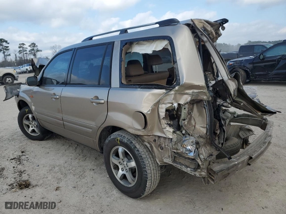 2006 Honda Pilot EX-L with RES with VIN 5FNYF28676B003252, listed as a Copart auction lot 43846875 with 199,824 mi miles and Non Repairable. Bid and sale history available at carsss.com. Image 2.