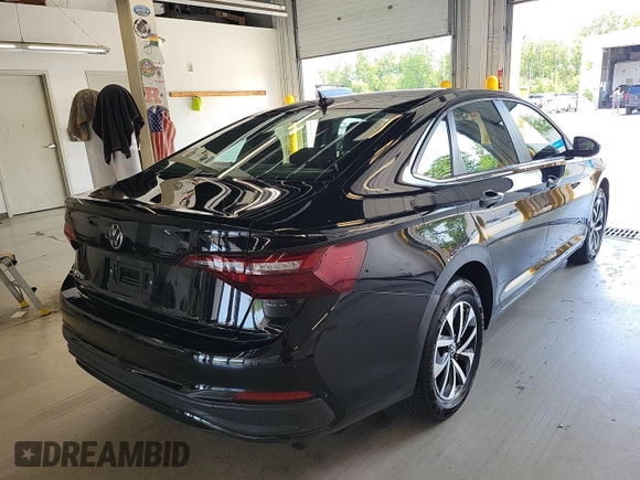 2024 Volkswagen Jetta S with VIN 3VW5M7BUXRM051063, listed as a IAAI auction lot 42850667 with 28,457 mi miles and . Bid and sale history available at DreamBid. Image 32.