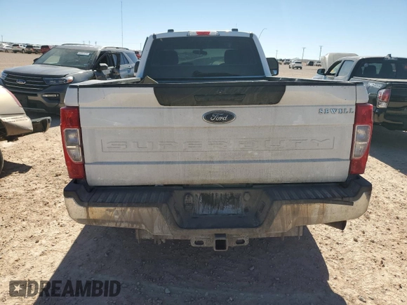 2020 Ford F-250 XL with VIN 1FTBF2A65LEE05736, listed as a Copart auction lot 44045375 with 111,128 mi miles and Salvage title. Bid and sale history available at DreamBid. Image 6.
