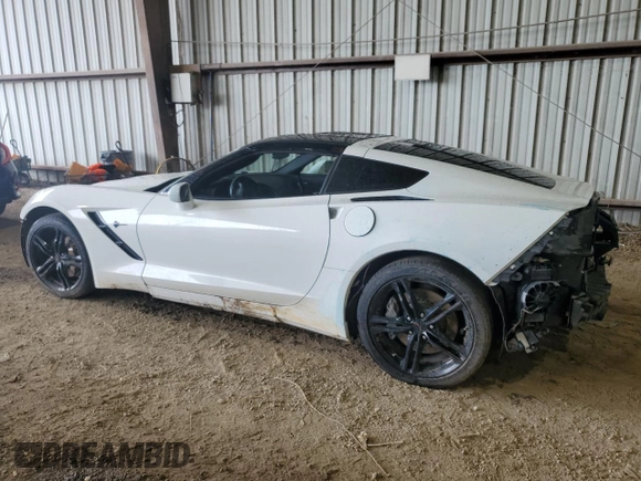 2016 Chevrolet Corvette 1LT with VIN 1G1YB2D72G5123675, listed as a Copart auction lot 57432534 with 45,773 mi miles and Salvage Title. Bid and sale history available at carsss.com. Image 2.