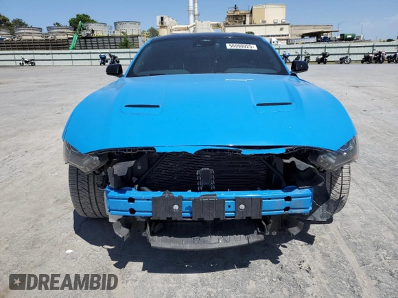 2022 Ford Mustang EcoBoost with VIN 1FA6P8TH8N5128296, listed as a Copart auction lot 56990925 with 61,631 mi miles and Salvage title. Bid and sale history available at DreamBid. Image 5.
