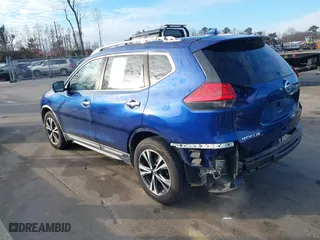 2017 Nissan Rogue SL with VIN JN8AT2MVXHW284294, listed as a IAAI auction lot 41145923 with 75,240 mi miles. Bid and sale history available at carsss.com. Image 3.