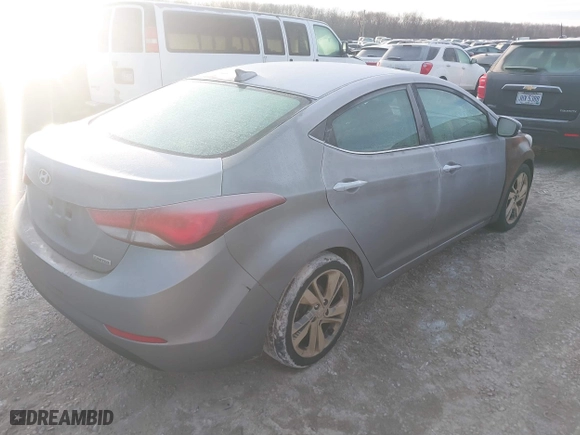 2014 Hyundai Elantra SE with VIN KMHDH4AE7EU161288, listed as a IAAI auction lot 41465502 with 221,041 mi miles. Bid and sale history available at carsss.com. Image 4.