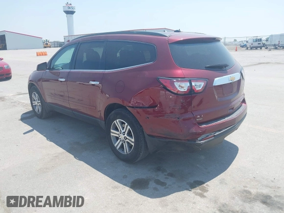 2015 Chevrolet Traverse LT z VIN 1GNKVHKD2FJ241884, wystawiony jako IAAI lot #42452598 z przebiegiem 194 214 mil mil oraz . Historia ofert i sprzedaży dostępna na DreamBid. Obrazek 3.